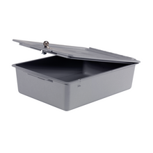 Vassoio portaoggetti Numatic profondo 120 mm con coperchio senza scomparti, grigio | Confezione (1 pezzo)