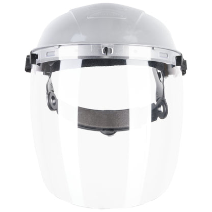 Visiera NITRAS PROTECT, trasparente / nera, plastica EN 166 | Confezione (1 pezzo)