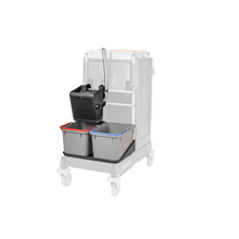 Numatic SRK 1 nero - pressa universale, verniciata a polvere, secchio 2 x 17 litri e ciotola per 17 litri Confezione (1 pezzo)