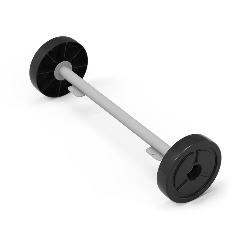 Numatic Grandi rulli posteriori, incluso asse (EcoMatic) | Confezione (1 pezzo)