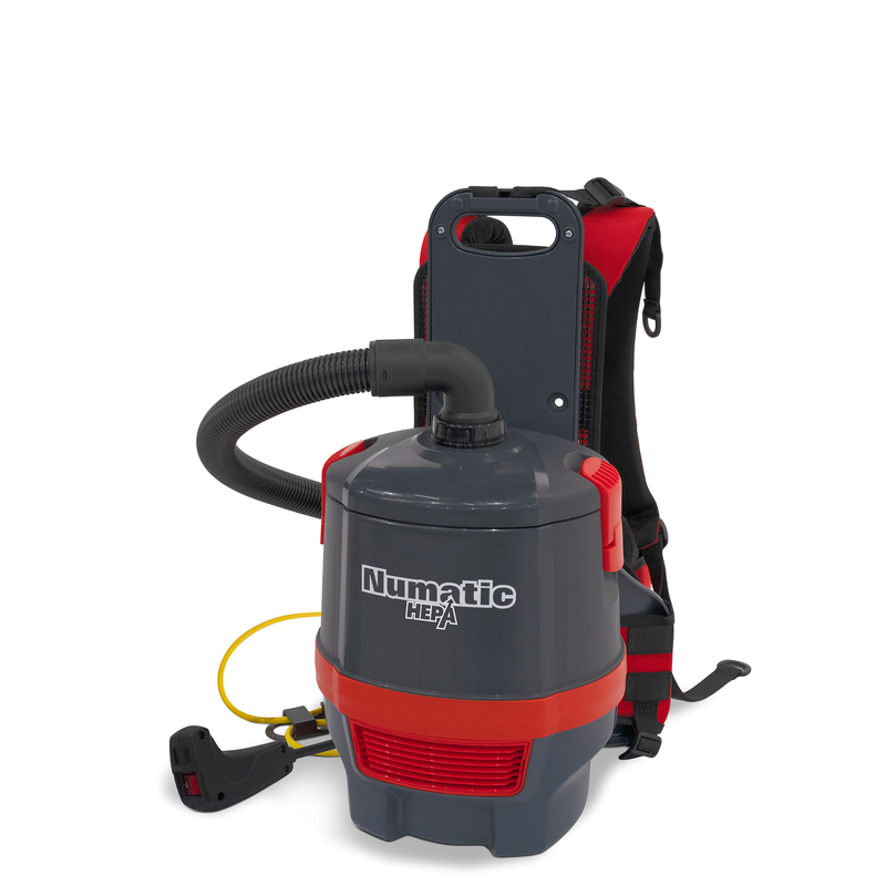 Aspirapolvere a zaino Numatic RSV150H Hepa, grafite, incluso set di accessori AAT30E, 32 mm | Confezione (1 pezzo)