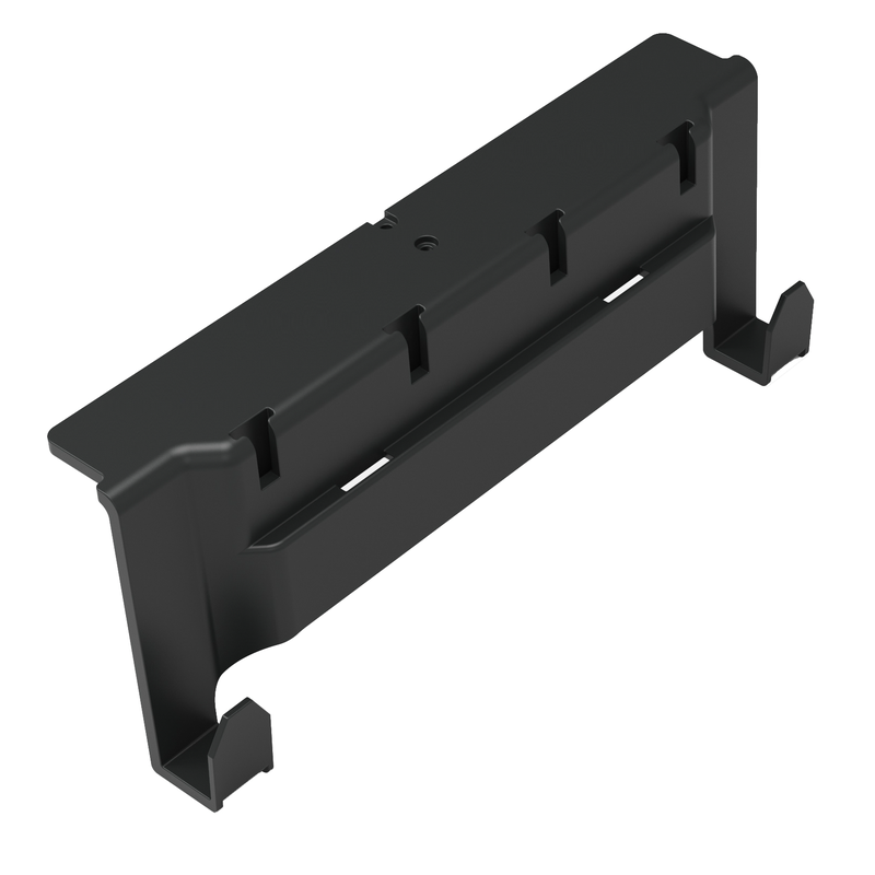 Barra degli strumenti Numatic con 2 ganci e quattro scanalature a T, per il fissaggio di supporti per maniglie, ganci o T | Confezione (1 pezzo)