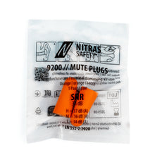 NITRAS MUTE PLUGS, tappi per le orecchie, arancione, EN 352-2, 250 paia/scatola PU | Confezione (1 pezzo)
