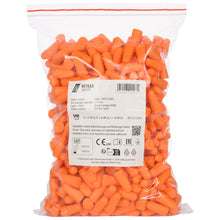 NITRAS MUTE PLUGS, tappi per le orecchie, arancione, EN 352-2, 250 paia / sacchetto di plastica PU | Confezione (1 pezzo)