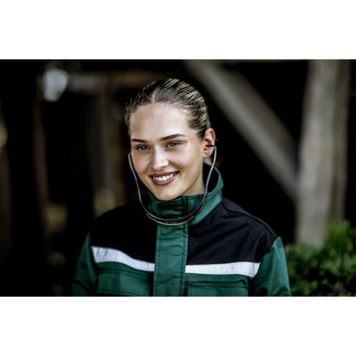 TAPPI MUTE NITRAS, barra di protezione per le orecchie, nero / arancione, plastica EN 352-2 | Confezione (1 pezzo)