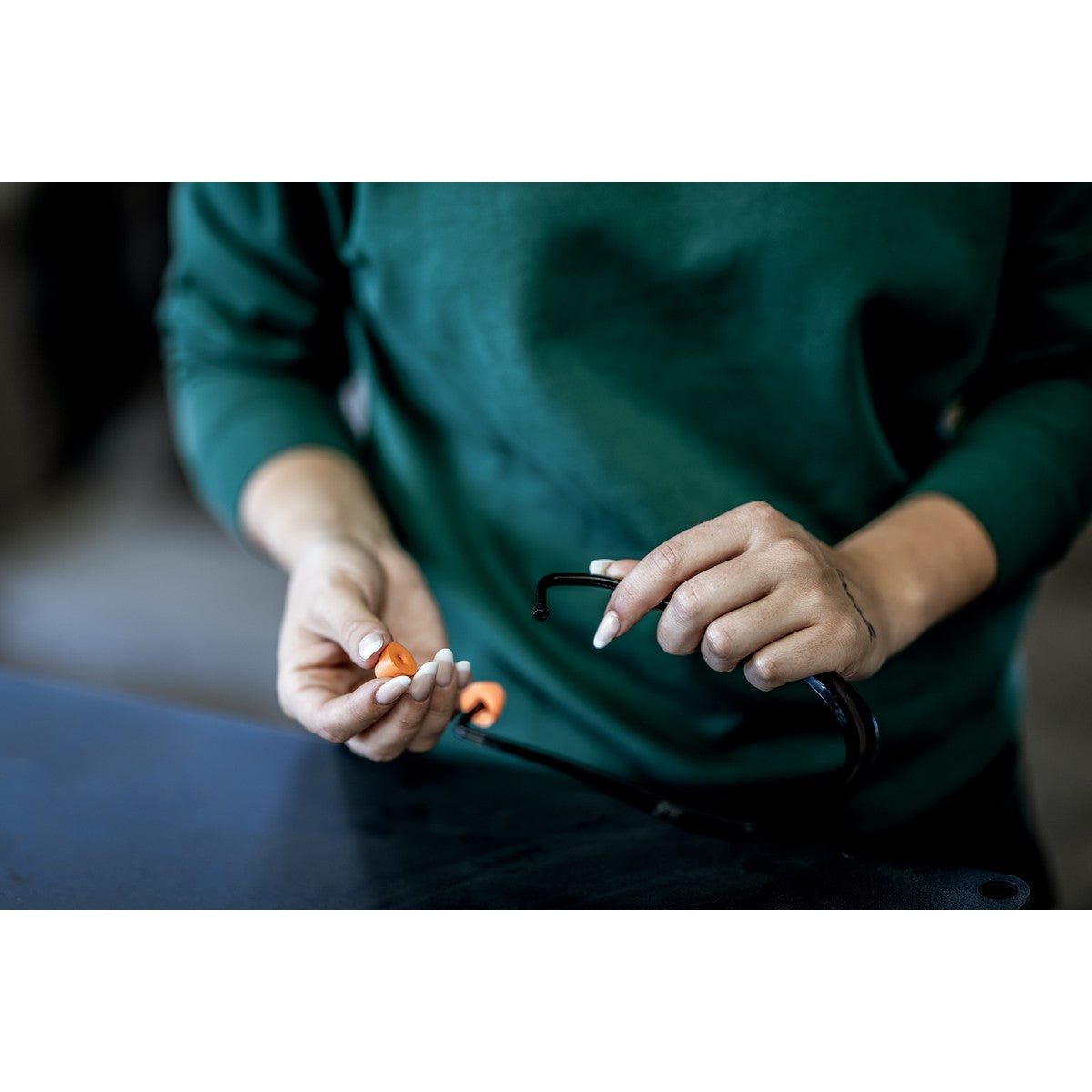 Tappi per le orecchie NITRAS, arancioni, EN 352, sacchetto da 5 paia | Confezione (1 pezzo)