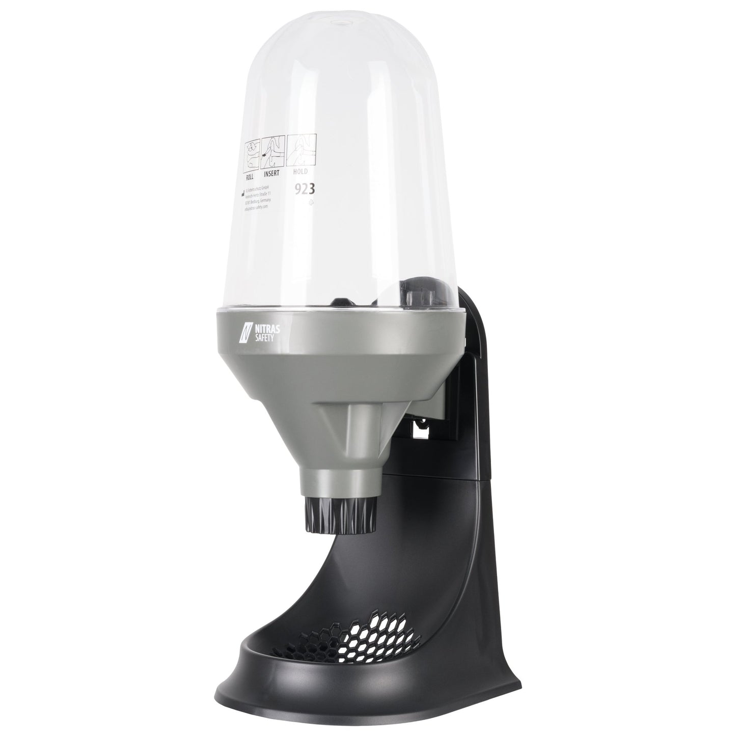 Dispenser per protezione acustica NITRAS, grigio / nero, EN 352 | Confezione (1 pezzo)