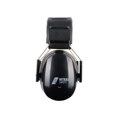 NITRAS MUTE DEFENDER PRO, cuffie antirumore, nero / giallo, plastica EN 352-1 | Confezione (1 pezzo)