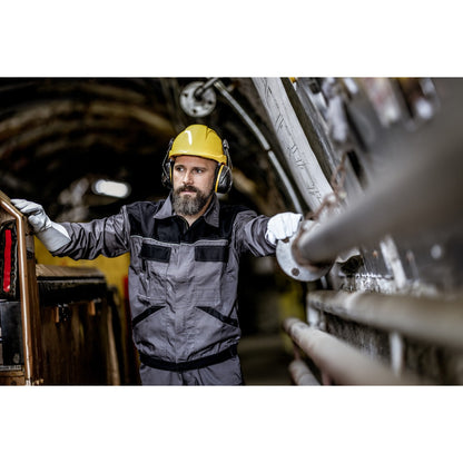 NITRAS MUTE DEFENDER PRO, cuffie antirumore, nero / giallo, plastica EN 352-3 | Confezione (1 pezzo)