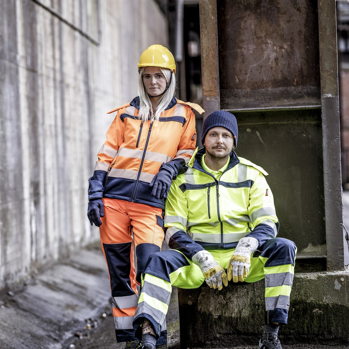 NITRAS MOTION TEX VIZ, giacca softshell ad alta visibilità