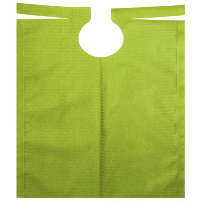 Il grembiule per pazienti AMPri con rivestimento in PE nelle dimensioni di 500 x 600 mm e disponibile in vari colori, è un grembiule in tessuto non tessuto della AMPri Handelsgesellschaft mbH. Con il suo scollo arrotondato e due lacci orizzontali all'estremità superiore, è ideale per i trattamenti dentistici. Ogni rotolo contiene 80 pezzi.