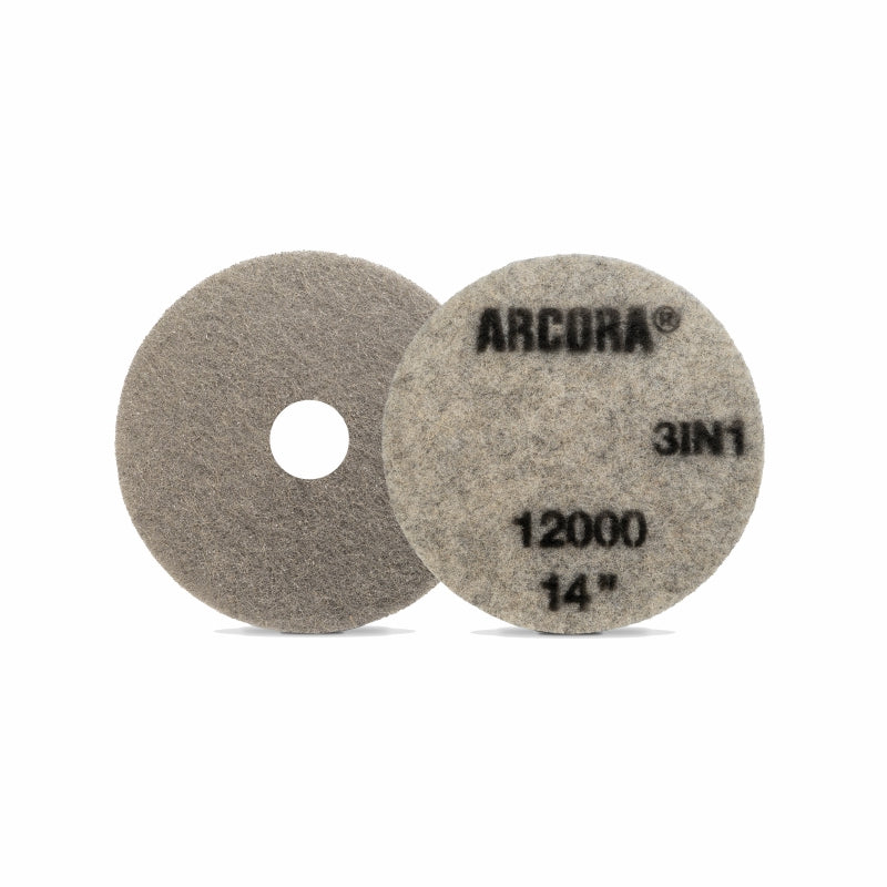 ARCORA SUNSHINE ProPAD 3IN1 - Tampone per pulizia e lucidatura, grigio