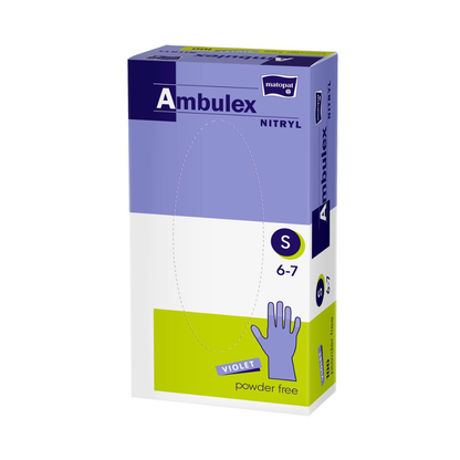 Guanti in nitrile Ambulex viola senza polvere