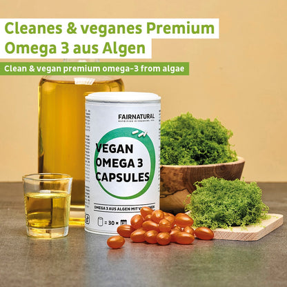 Capsule vegane di Omega 3 a base di alghe