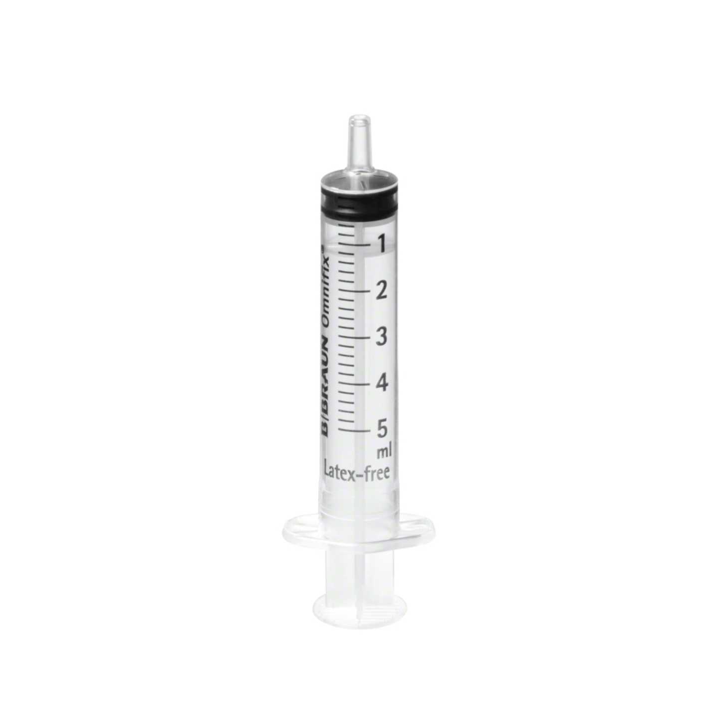 La siringa monouso B. Braun Omnifix® Luer Solo della B. Braun Deutschland GmbH & Co. KG è una siringa in plastica trasparente e priva di lattice con una capacità di 5 millilitri. È dotata di marcature nere in millilitri e di uno stantuffo grigio, ha un attacco Luer ed è confezionata in modo sterile per un'applicazione ottimale.