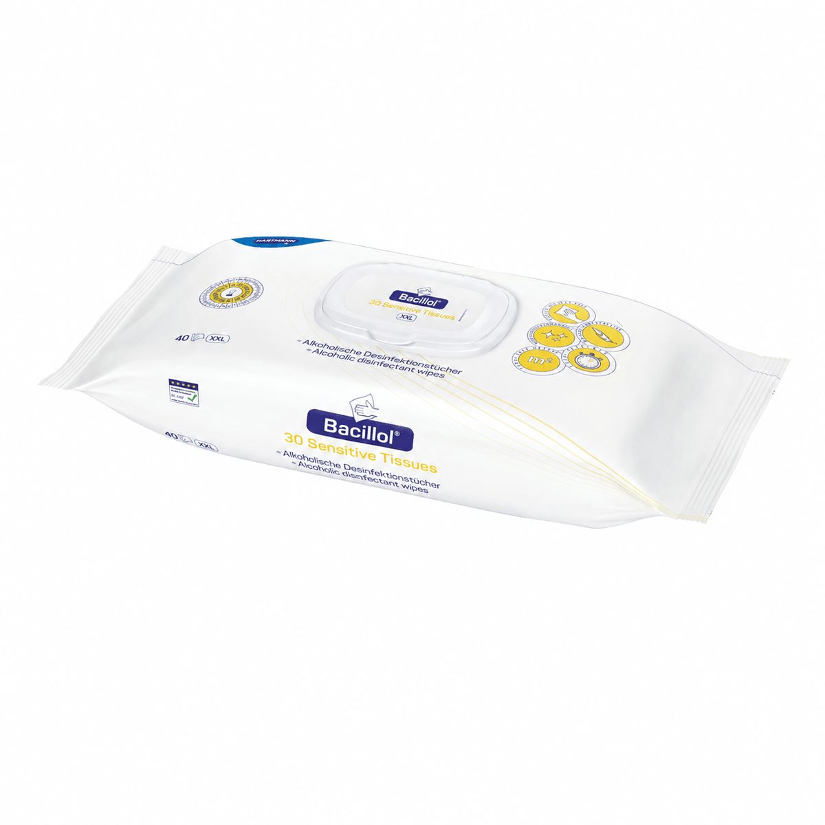 Hartmann Bacillol 30 Sensitive Tissues – Salviette disinfettanti | Confezione (40 pezzi)