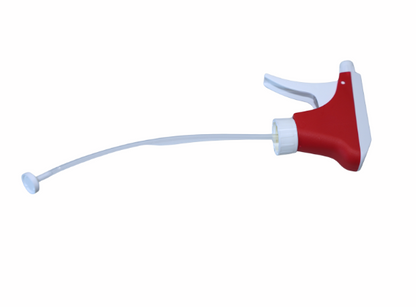 Der Altruan Sprayer K3 (weiß rot), ein Kunststoffsprühkopf mit 25-mm-Gewinde, Ansaugfilter und 21,5-cm-Tauchrohr, ist auf einem schlichten weißen Hintergrund abgebildet.