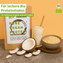 Proteine ​​vegane bio in polvere di cocco senza soia