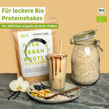 Proteine in polvere vegane biologiche neutre senza soia
