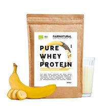 Banana in polvere di proteine del siero di latte biologiche