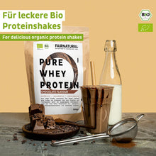 Cioccolato in polvere con proteine del siero di latte biologiche