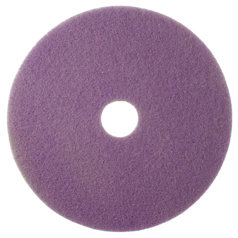 Il pad Twister viola di Diversey, rotondo, per la pulizia di manutenzione di pavimenti duri rivestiti, è un pad viola circolare con superficie strutturata e foro centrale, rappresentato dall'alto su sfondo bianco.