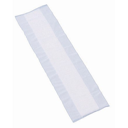 Il panno antipolvere TASKI flortex V3 di Diversey Deutschland GmbH & Co. OHG è un mop rettangolare bianco con bordi azzurri realizzato in materiale di alta qualità - perfetto per la pulizia accurata delle superfici.