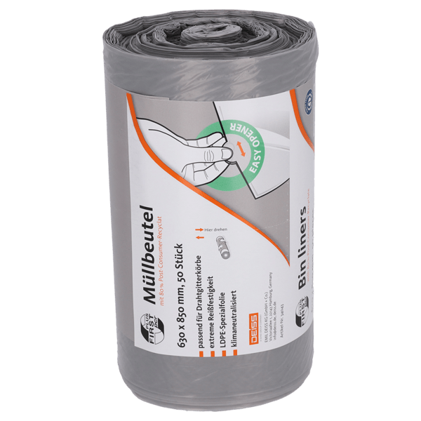 Sacchetti di immondizia DEISS First Plus PCR 80 litri, 34043