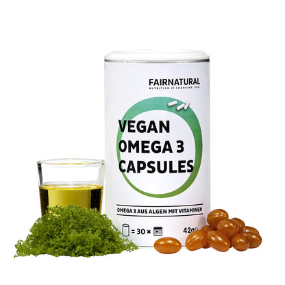 Capsule vegane di Omega 3 a base di alghe
