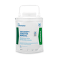 Una confezione bianca richiudibile di Dr. Schumacher Descosept Sensitive Wipes XL - Dispenser di salviette monouso di Dr. Schumacher GmbH con marchio verde-blu. La confezione contiene 120 salviette disinfettanti per una rapida disinfezione nelle aree vicine ai pazienti e dispone di una maniglia sulla parte superiore per un facile trasporto.