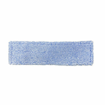 L'Arcora Flachpressmopp Micro Blue 2.0 Db-Fc con speciale borsa in poliestere è un pad in microfibra rettangolare blu della Arcora International GmbH, perfetto per una pulizia del pavimento efficace. Raffigurato su sfondo bianco. Scatola con 75 pezzi.