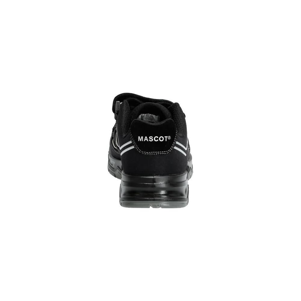 Sandali antinfortunistici S1P, sandali antinfortunistici con velcro Scarpe antinfortunistiche S1P, nero/argento