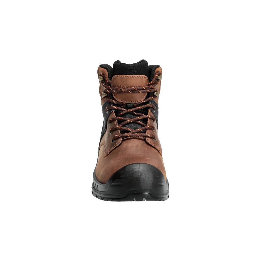 Stivali antinfortunistici S3S, stivali antinfortunistici con lacci S3S, marrone nocciola/nero