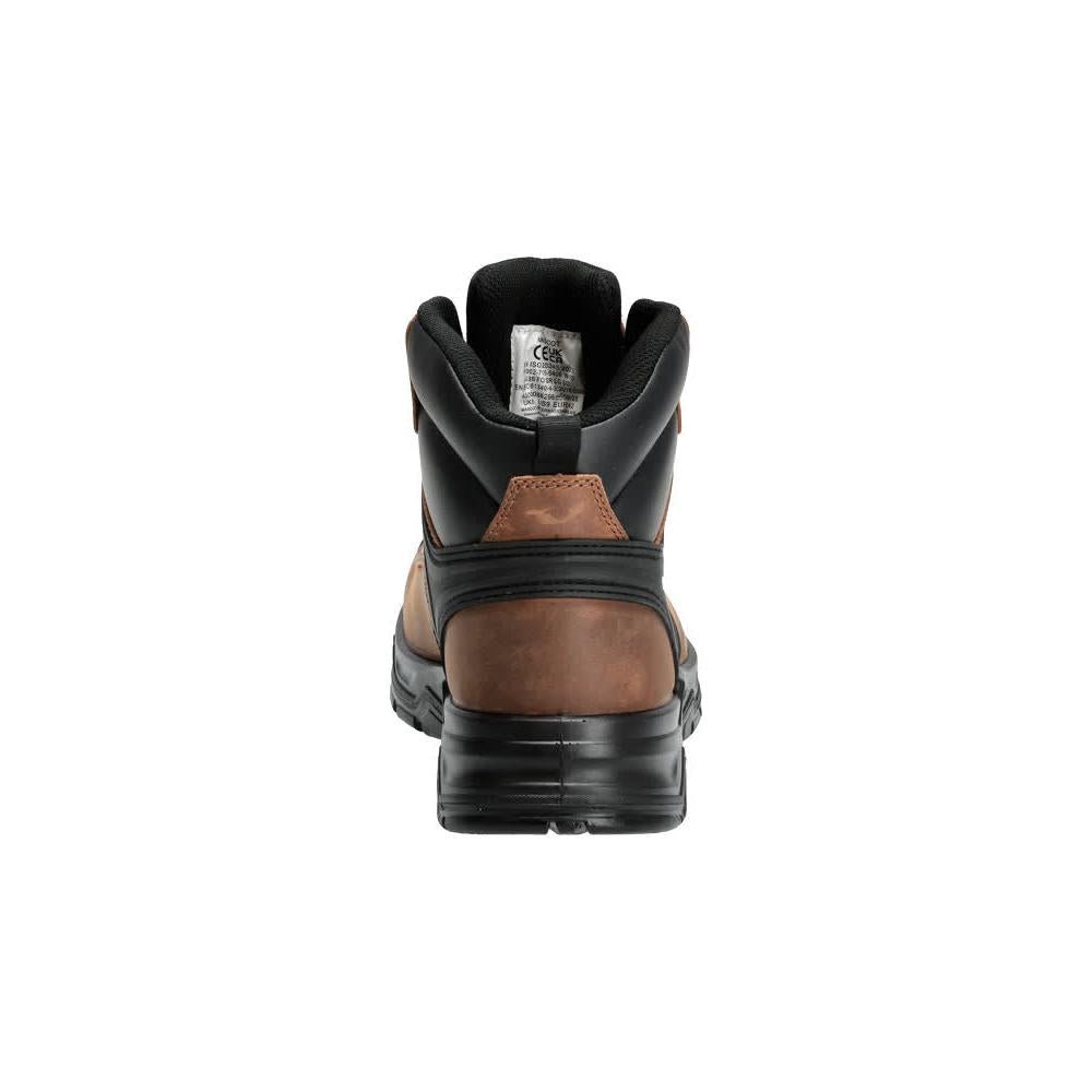Stivali antinfortunistici S3S, stivali antinfortunistici con lacci S3S, marrone nocciola/nero