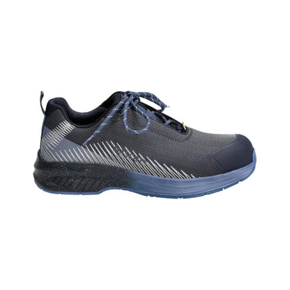 Scarpe antinfortunistiche S1PS, scarpe antinfortunistiche con lacci S1PS, nero-blu