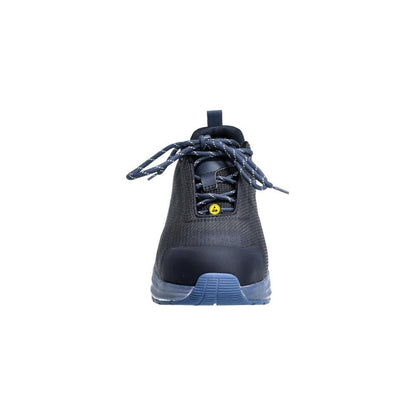 Scarpe antinfortunistiche S1PS, scarpe antinfortunistiche con lacci S1PS, nero-blu