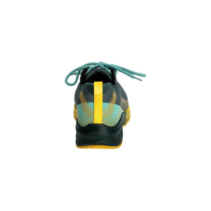Scarpe antinfortunistiche S1PS, scarpe antinfortunistiche con lacci S1PS, verde bosco/giallo sole