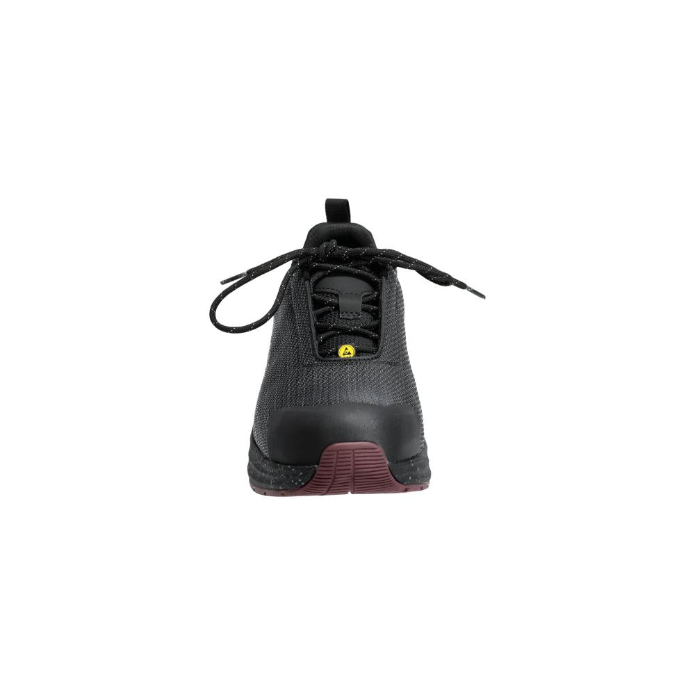 Scarpe antinfortunistiche S1PS, scarpe antinfortunistiche con lacci S1PS, grigio antracite/bordeaux