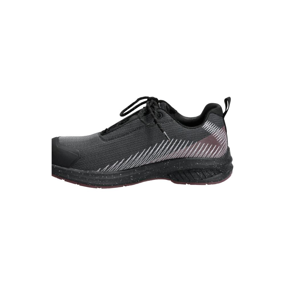 Scarpe antinfortunistiche S1PS, scarpe antinfortunistiche con lacci S1PS, grigio antracite/bordeaux