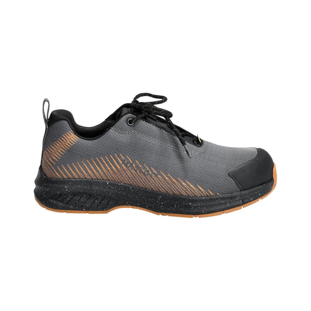 Scarpe antinfortunistiche S1PS, scarpe antinfortunistiche con lacci S1PS, grigio antracite/marrone noce