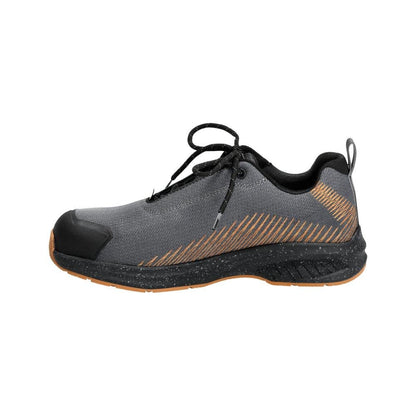 Scarpe antinfortunistiche S1PS, scarpe antinfortunistiche con lacci S1PS, grigio antracite/marrone noce