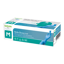 Guanti monouso Saraya in nitrile EX MD blu