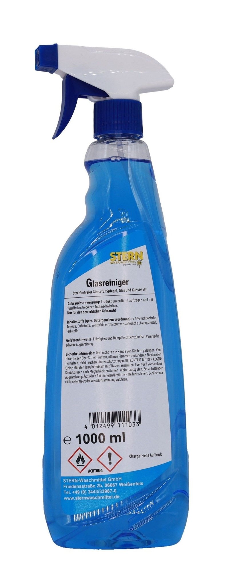 Detergente in vetro di poppa con attacco spray 1L | Bottiglie (1 l)