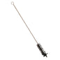 La Haug Bürsten KG SPAZZOLA PER TUBI, SETOLE PURE MORBIDE, 360x⌀25mm ha setole nere morbide di forma cilindrica e un lungo manico con anello, ideale per pulire tubi, bottiglie, tubetti e altri contenitori stretti.