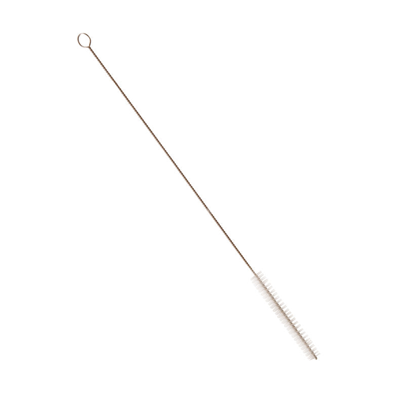 La Haug Bürsten KG SPAZZOLA PER TUBI,NYL.6.0 TRASP è dotata di setole rigide in nylon da 0,20 mm, un manico in metallo intrecciato con anello e misura 340 x ø12 mm - perfetta per la pulizia dei tubi.