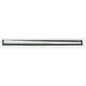 La Haug Bürsten KG BARRA TERGIVETRO, 250MM, ACCIAIO INOX, GOMMA, PER #8500 ha un corpo in acciaio inox con bordo in gomma nera e si trova orizzontalmente su sfondo bianco - perfetto per una pulizia senza aloni.