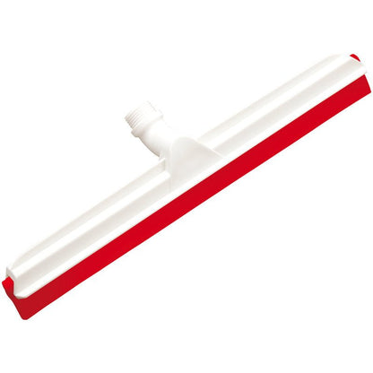 Il GELENK-WASSERSCHIEBER, 2-labbra Lebensmittelg. 560x43x22mm di Haug Bürsten KG è un tergipavimento in plastica bianca con lama in gomma rossa e attacco filettato, ideale per l'industria alimentare.