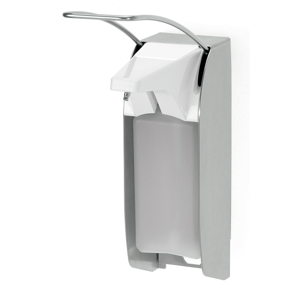 Il Kiehl Ophardt ingo-man plus IMP TLS E/24 è un dispenser a parete per sapone e disinfettante in acciaio inossidabile con leva lunga, per flaconi rettangolari formato Euro KIEHL, contenitore traslucido e contatore digitale di erogazioni. Marca: Johannes Kiehl KG.