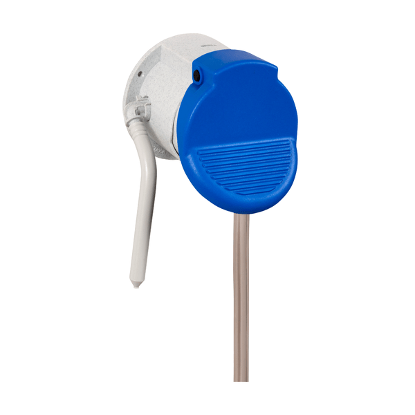 La pompa dosatrice manuale Kiehl DosiPush 30 ml progettata per il montaggio a parete della Johannes Kiehl KG è raffigurata su sfondo bianco.