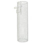 Il cestello per catetere Novocal è un contenitore cilindrico, aperto in alto, realizzato in rete metallica saldata a punti (14 x 14 x 1,2 mm) con rivestimento in poliammide bianco e ganci, ideale per l'uso con dispositivi medici.